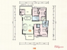 东庆和园4室2厅1厨3卫建面194.44㎡