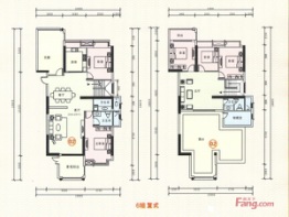 东庆和园5室3厅1厨3卫建面265.65㎡