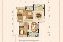 帝景城4室2厅1厨2卫建面145.94㎡